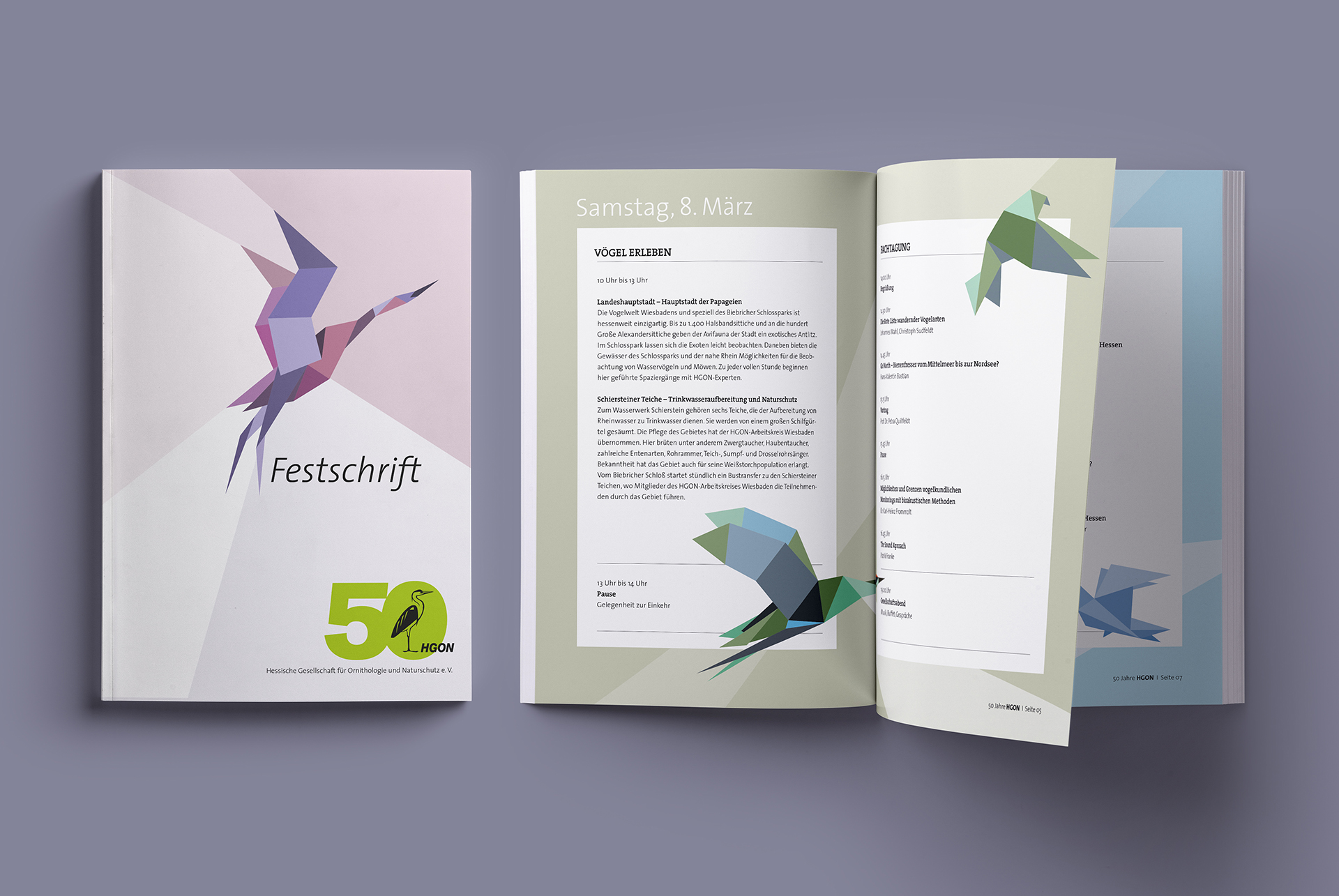 50 jähriges Jubiläum des HGON – Logoentwicklung und visuelle Konzeption