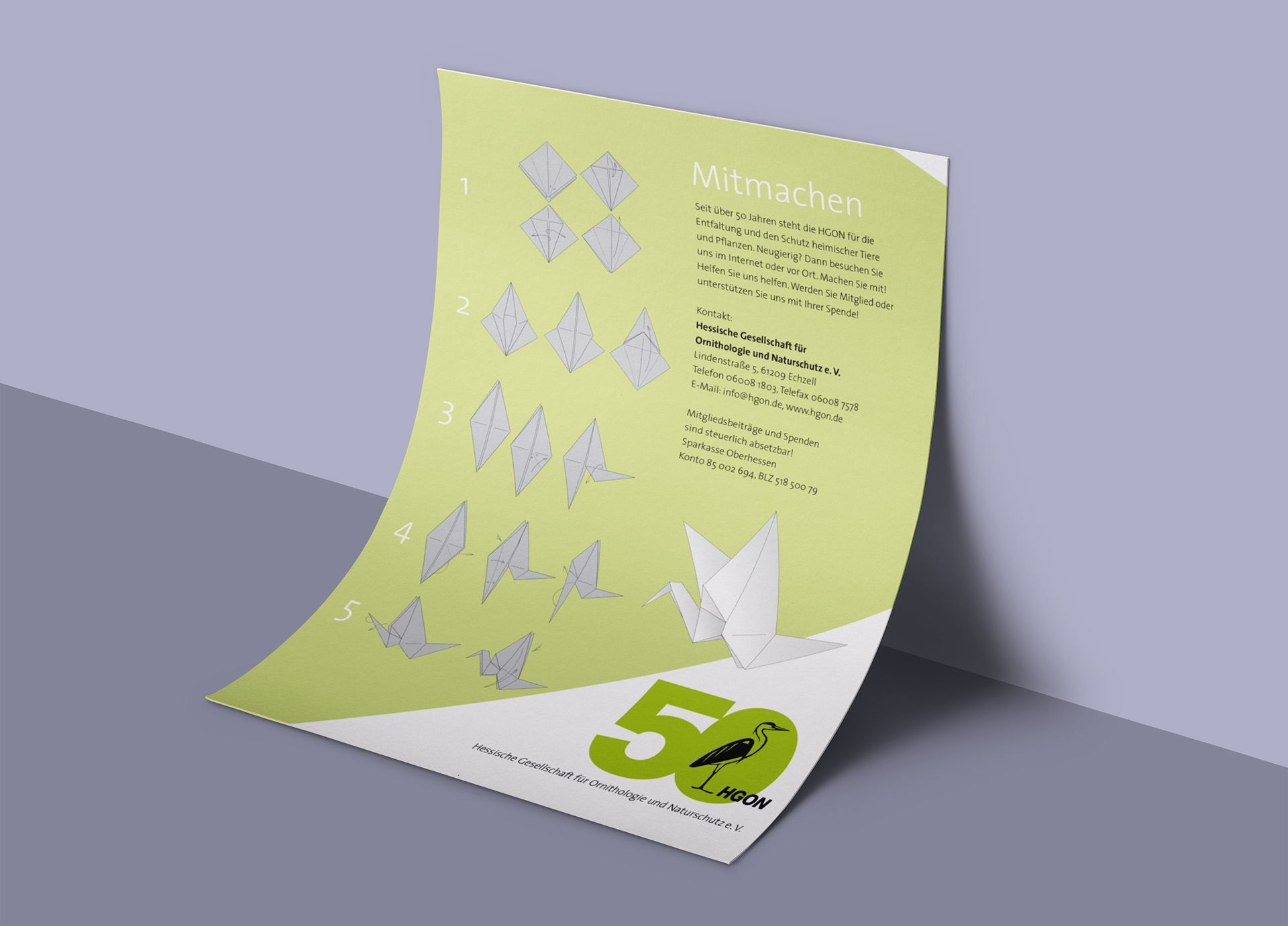 50 jähriges Jubiläum des HGON – Logoentwicklung und visuelle Konzeption