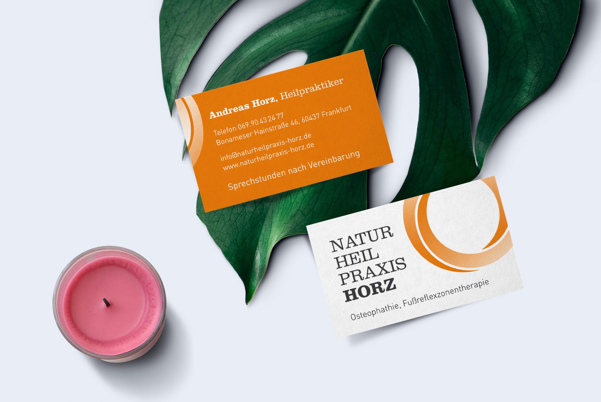 Naturheilpraxis Horz Frankfurt, Logo- und Corporate Design Entwicklung